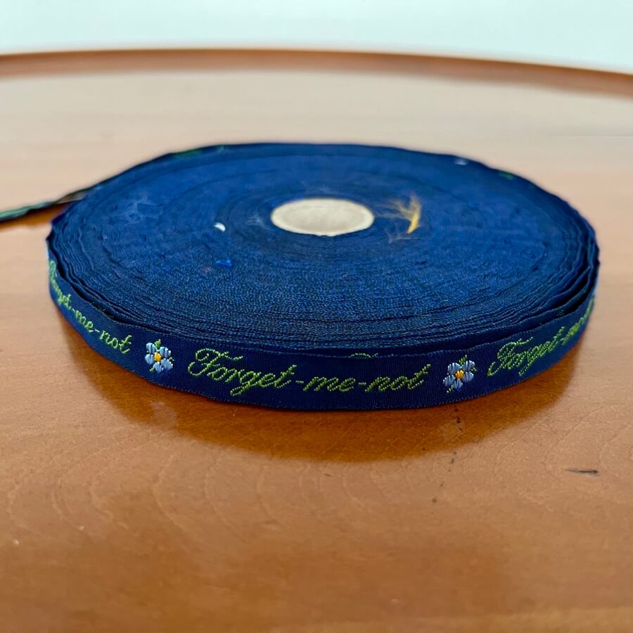 Webband | Vergissmeinnicht Text