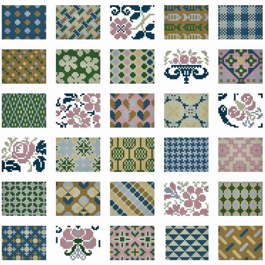The Colors of Copenhagen | Cross Stitch Chart | Cross Stitch Kit