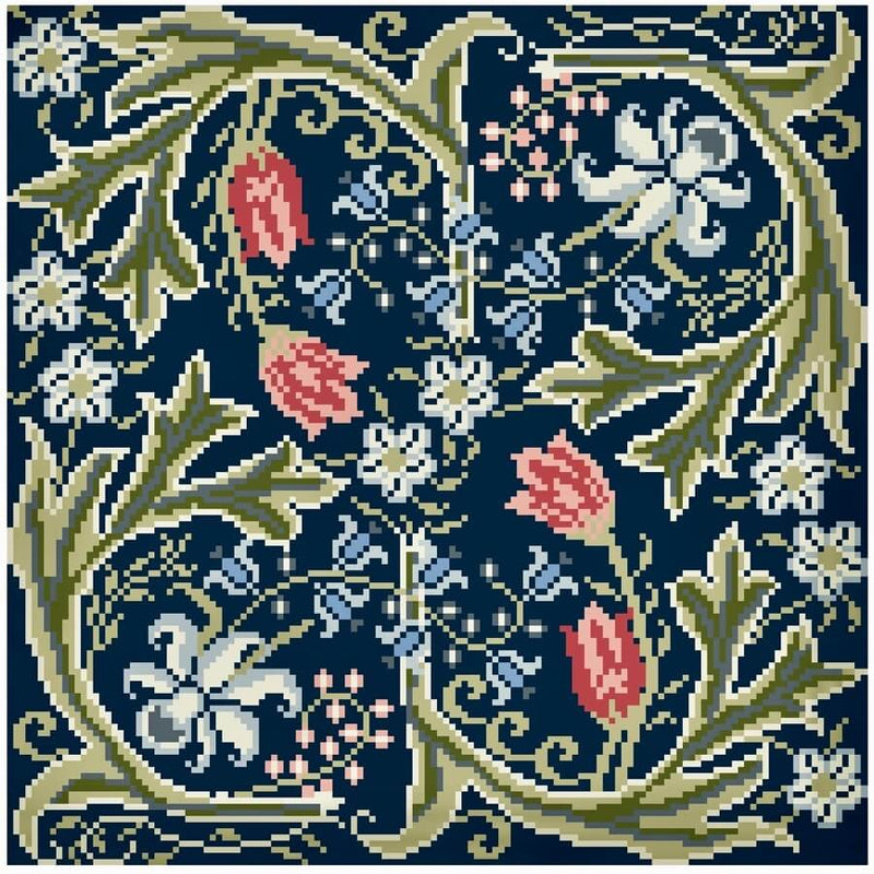 William Morris Embroidery Template embroidery kit Werkstatt für